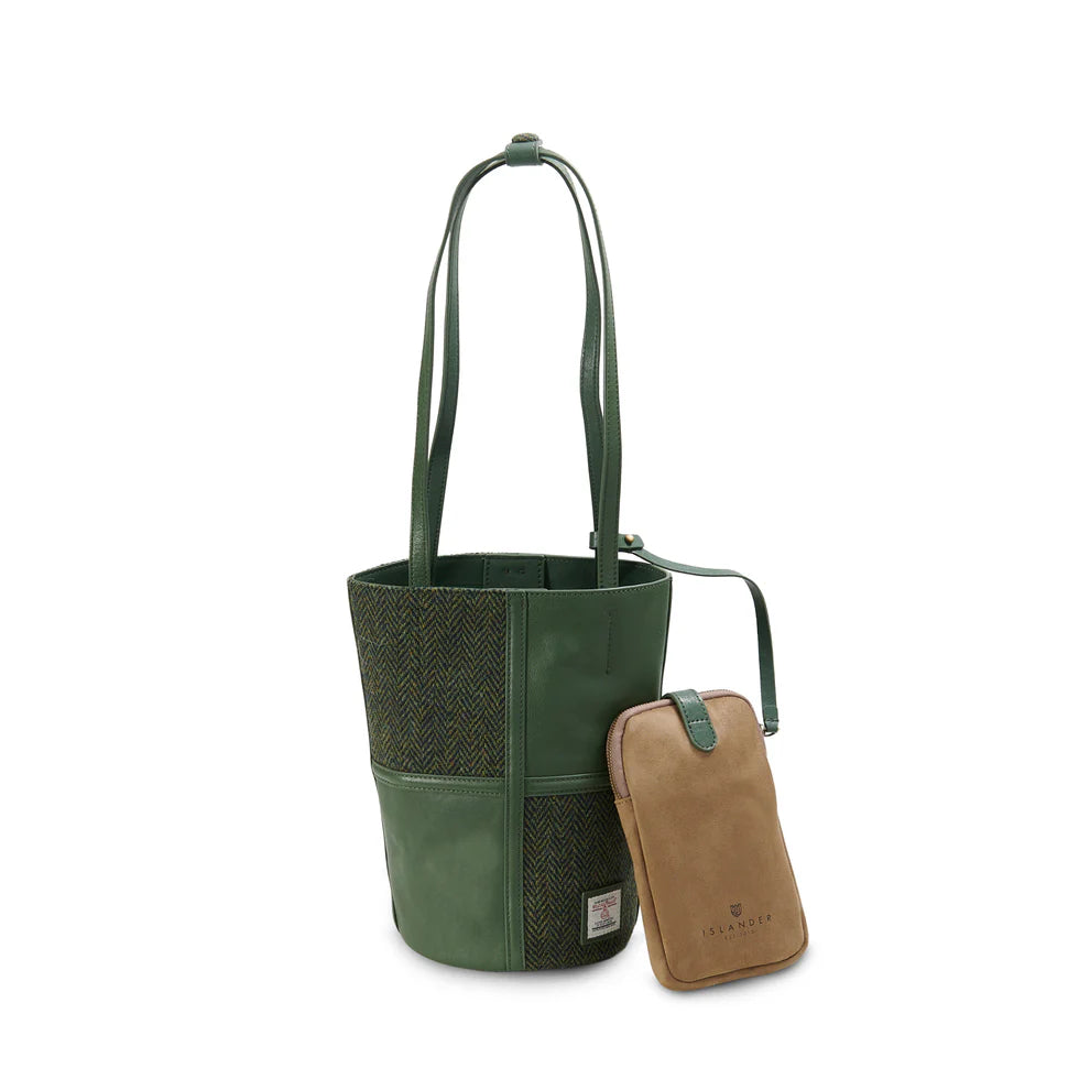 Harris Tweed & Leather Orlagh Bucket