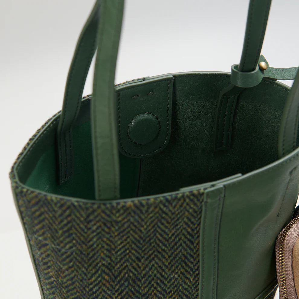 Harris Tweed & Leather Orlagh Bucket