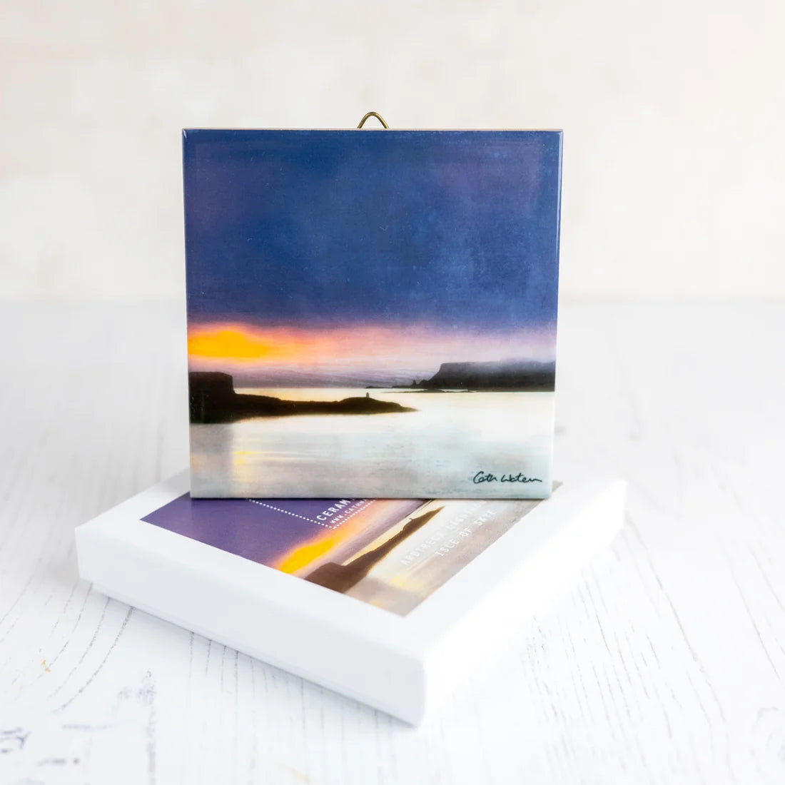 Ceramic Tile, 'Ardtreck Lighthouse' Isle of Skye