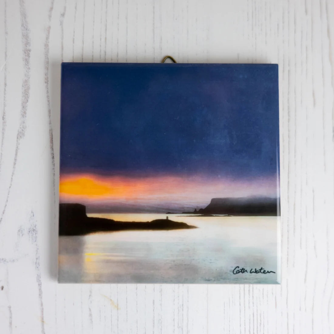 Ceramic Tile, 'Ardtreck Lighthouse' Isle of Skye