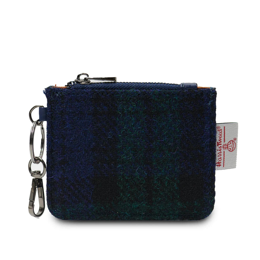 Card Zip Wallet in Harris Tweed