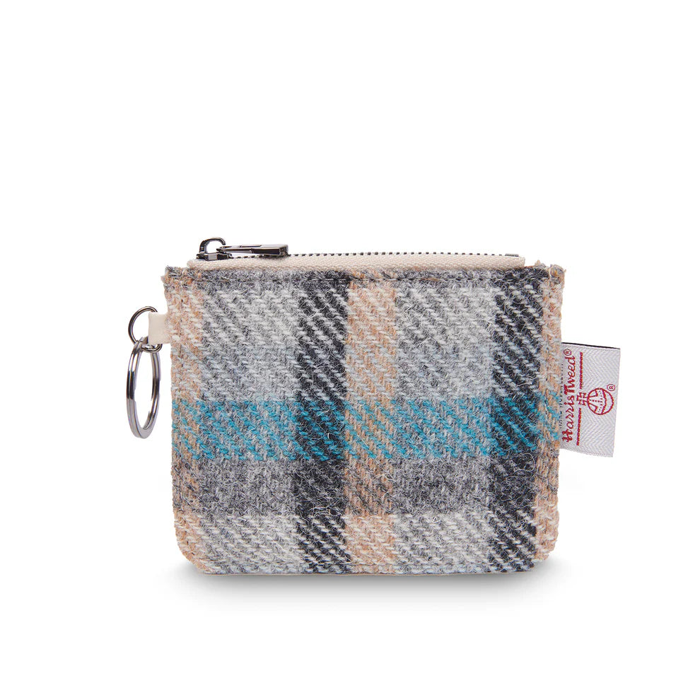Card Zip Wallet in Harris Tweed