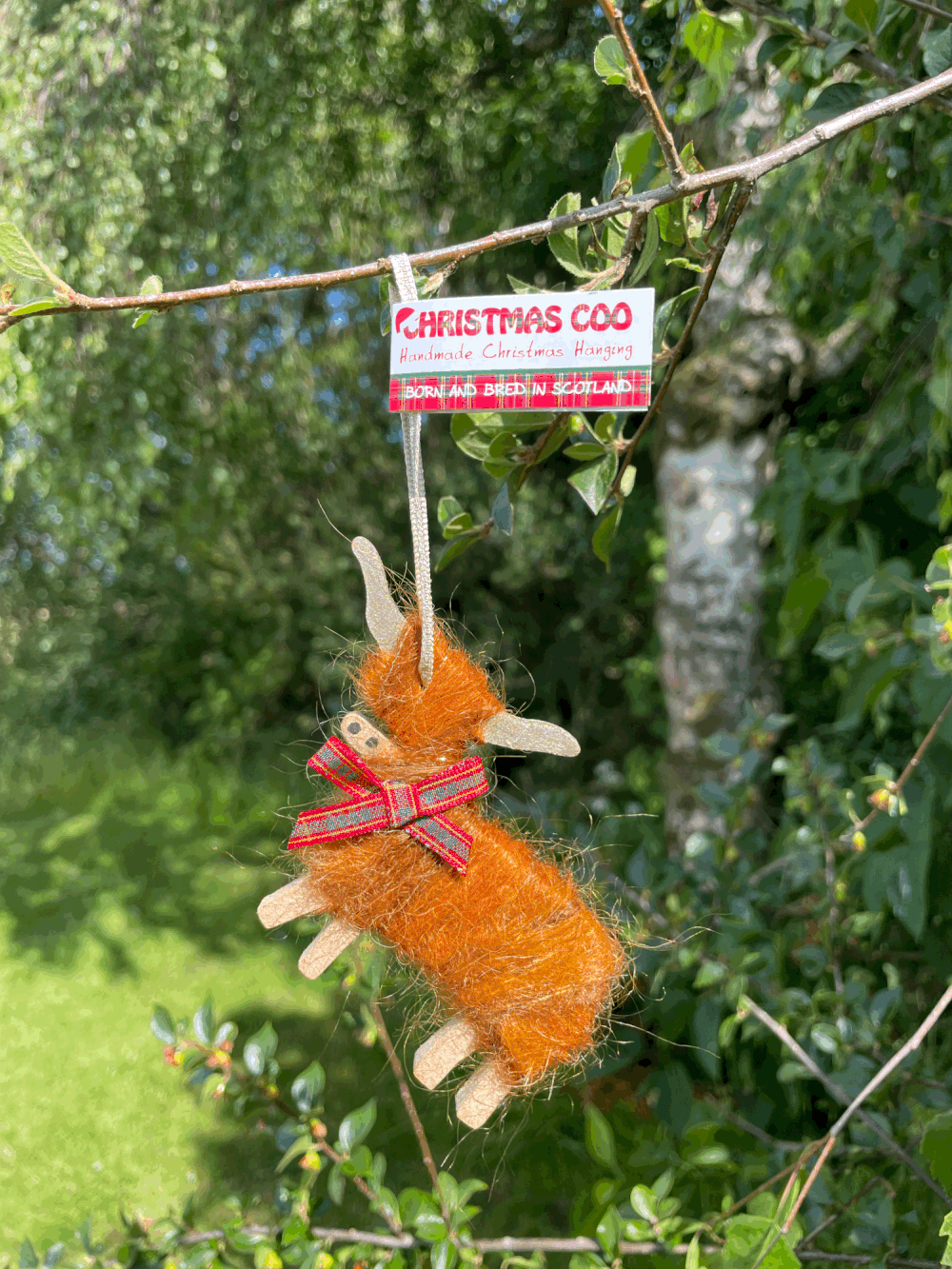 Christmas Hairy Coo Hanging Ornaments