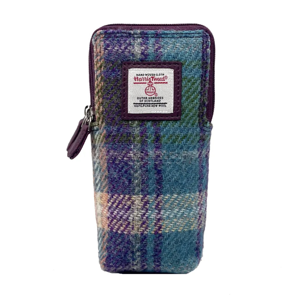 Double Glasses Sleeve in Harris Tweed