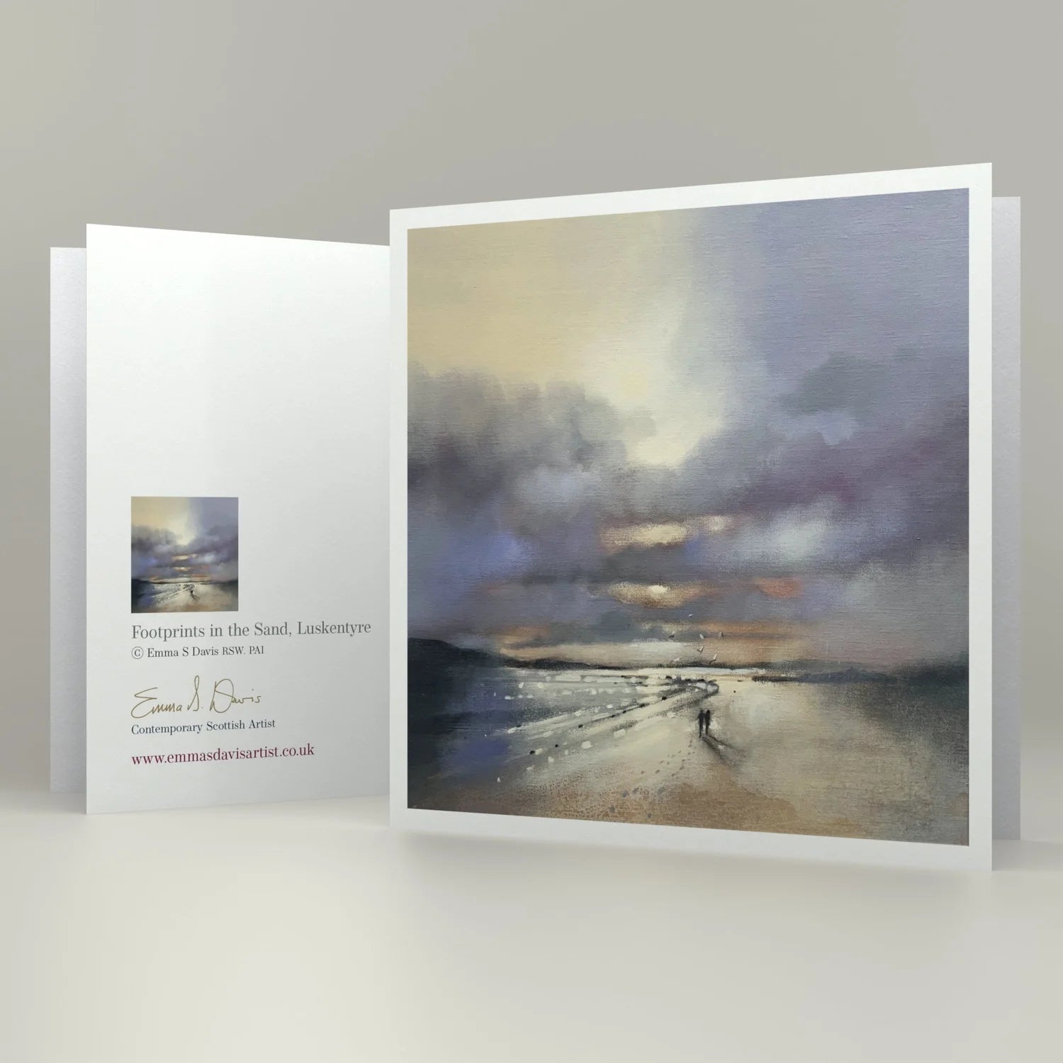 Greeting Card 'Footprints in the Sand, Luskentyre'