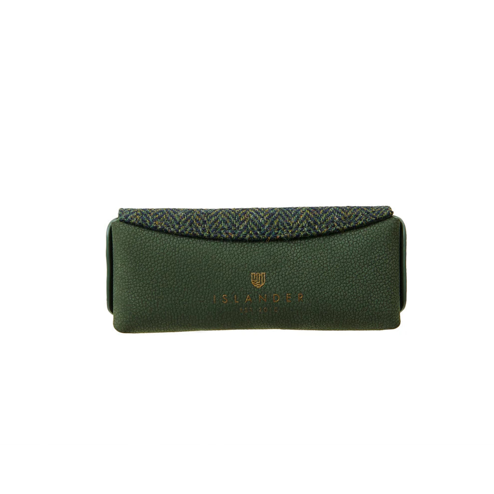 Glasses Case in Harris Tweed & Leather