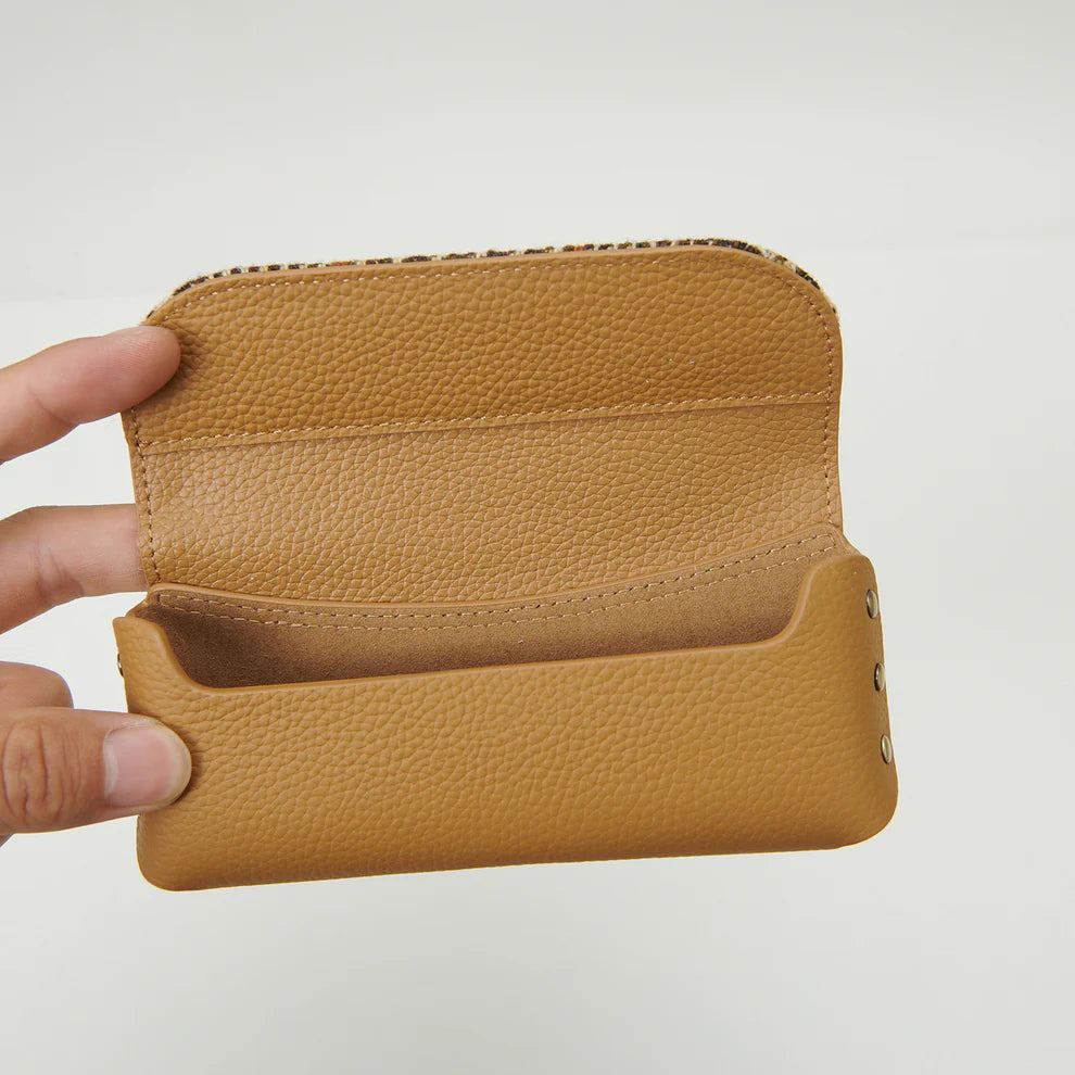 Glasses Case in Harris Tweed & Leather
