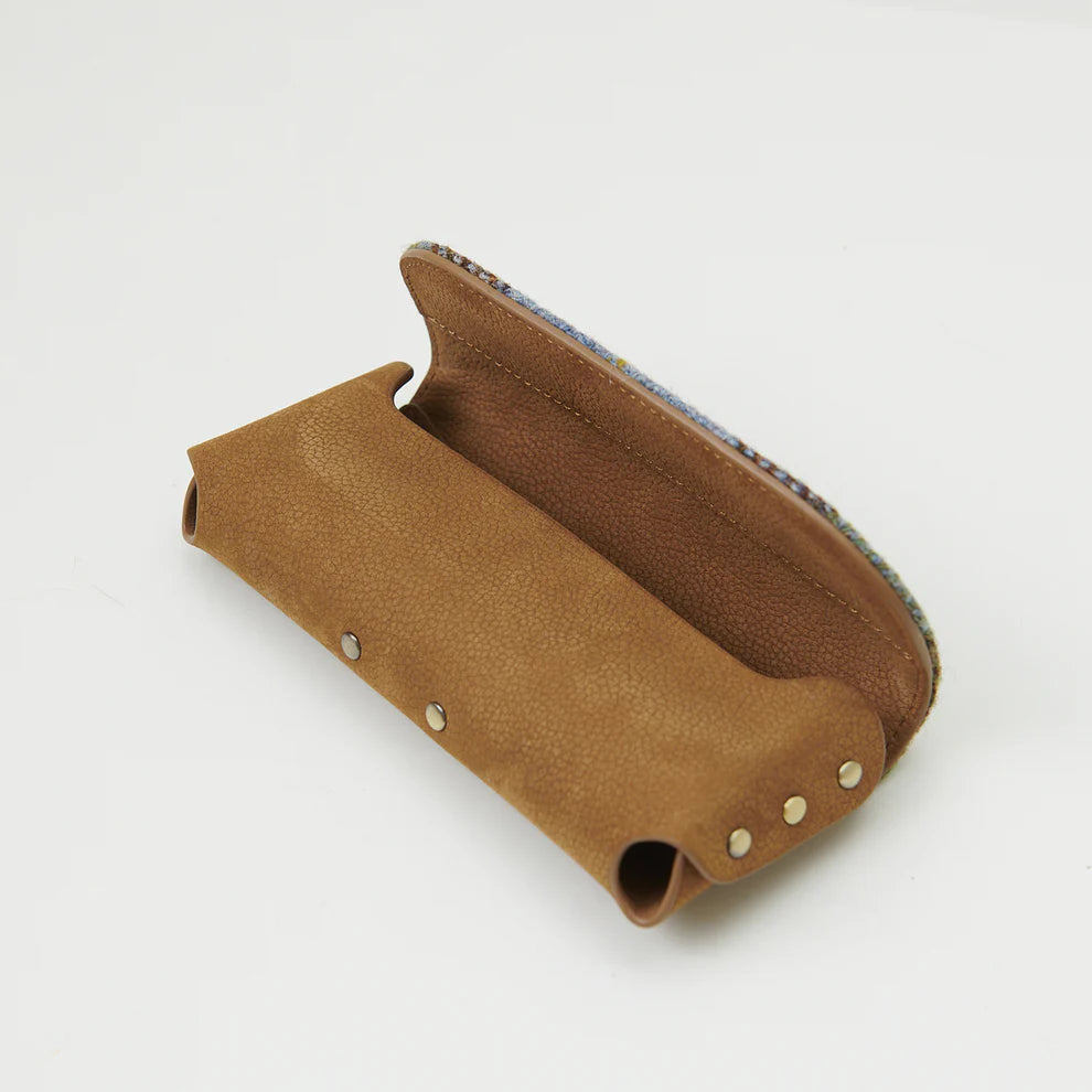 Glasses Case in Harris Tweed & Leather