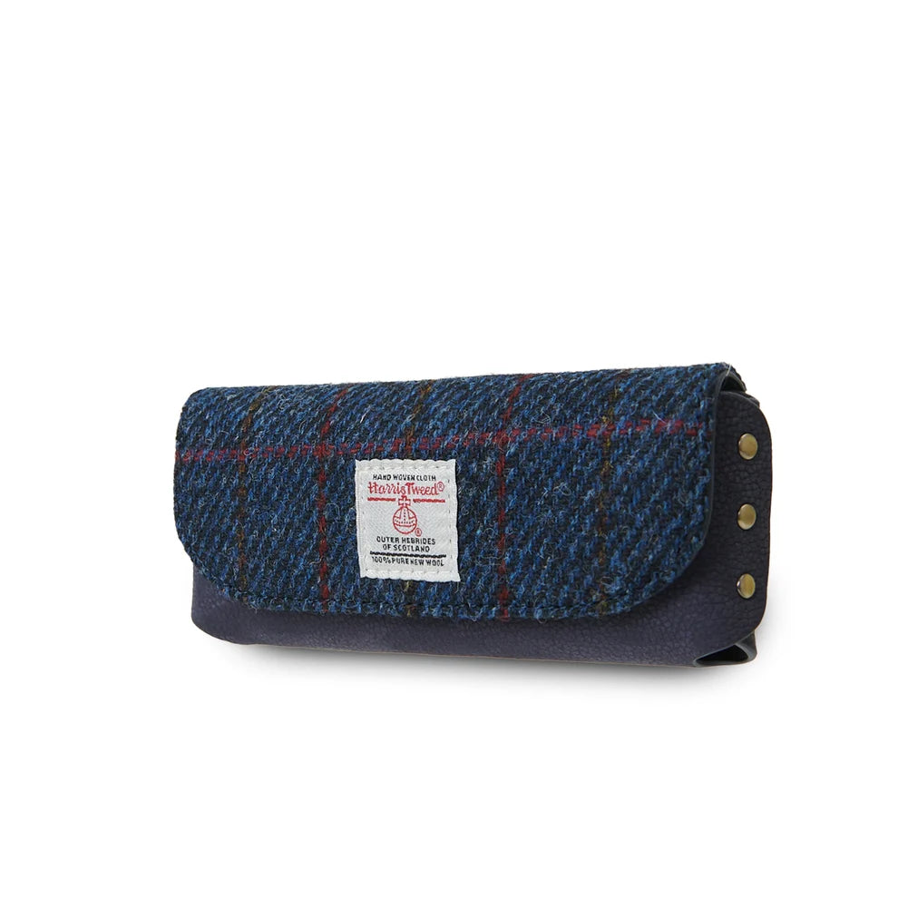 Glasses Case in Harris Tweed & Leather