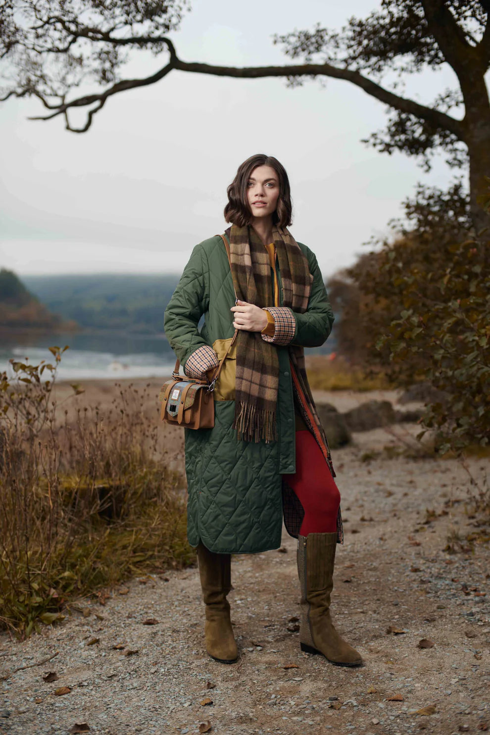 Harris Tweed & Leather Mini Satchel