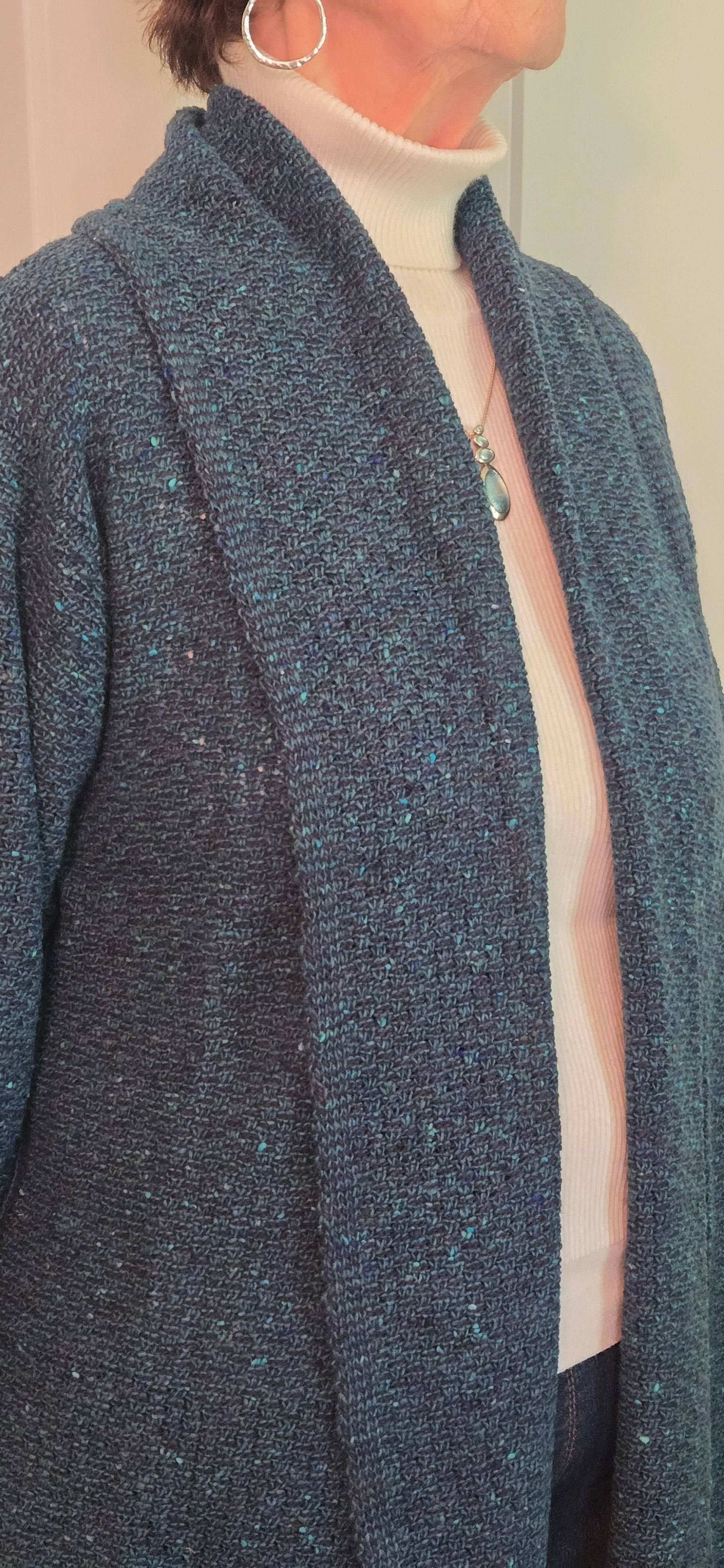 Long Crail Cardigan in Donegal Merino wool