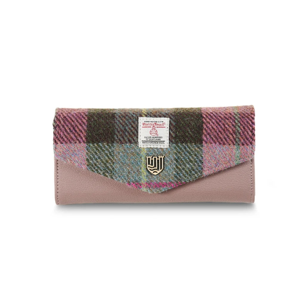 Long Clasp Purse in Harris Tweed