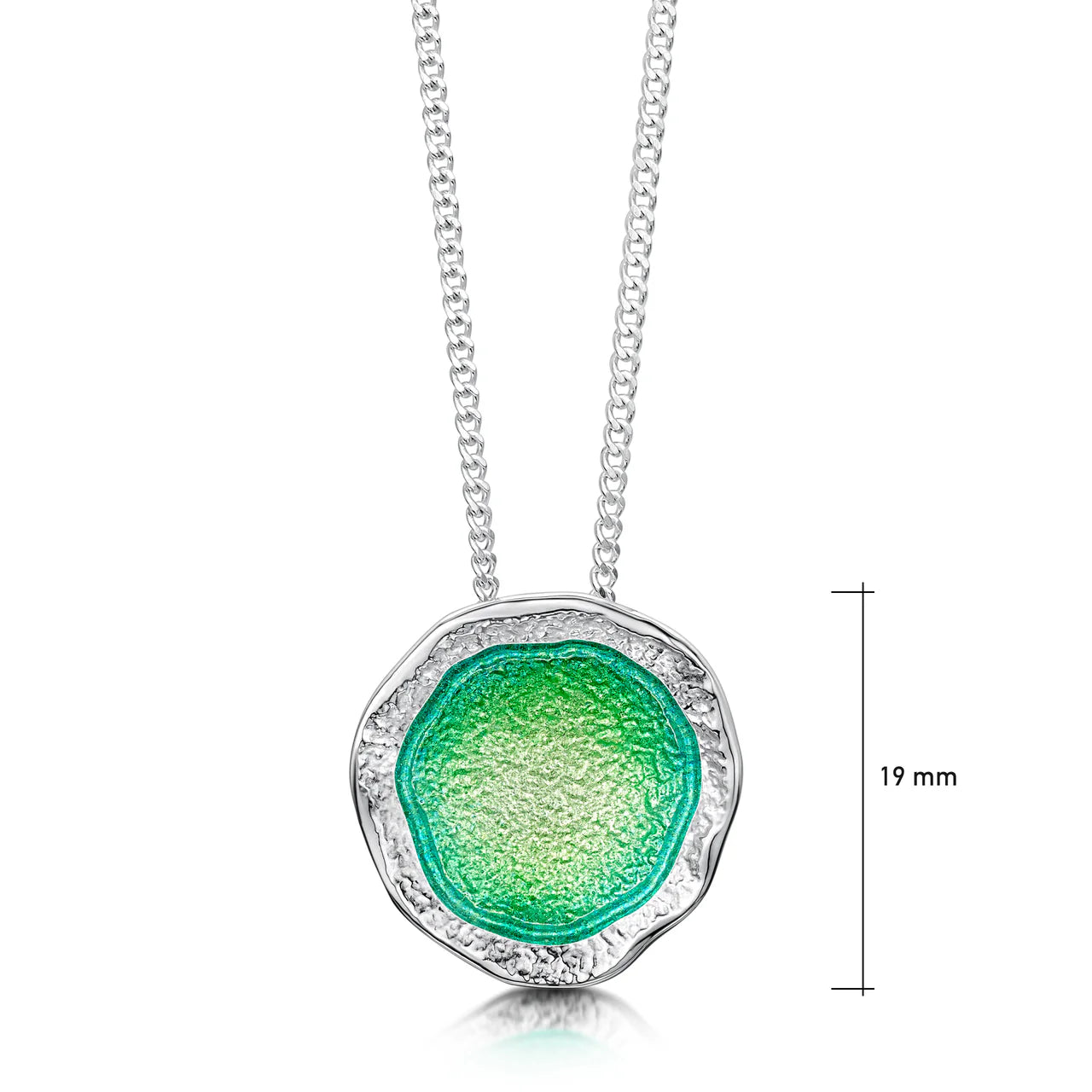 Lunar Necklace in Spring Green