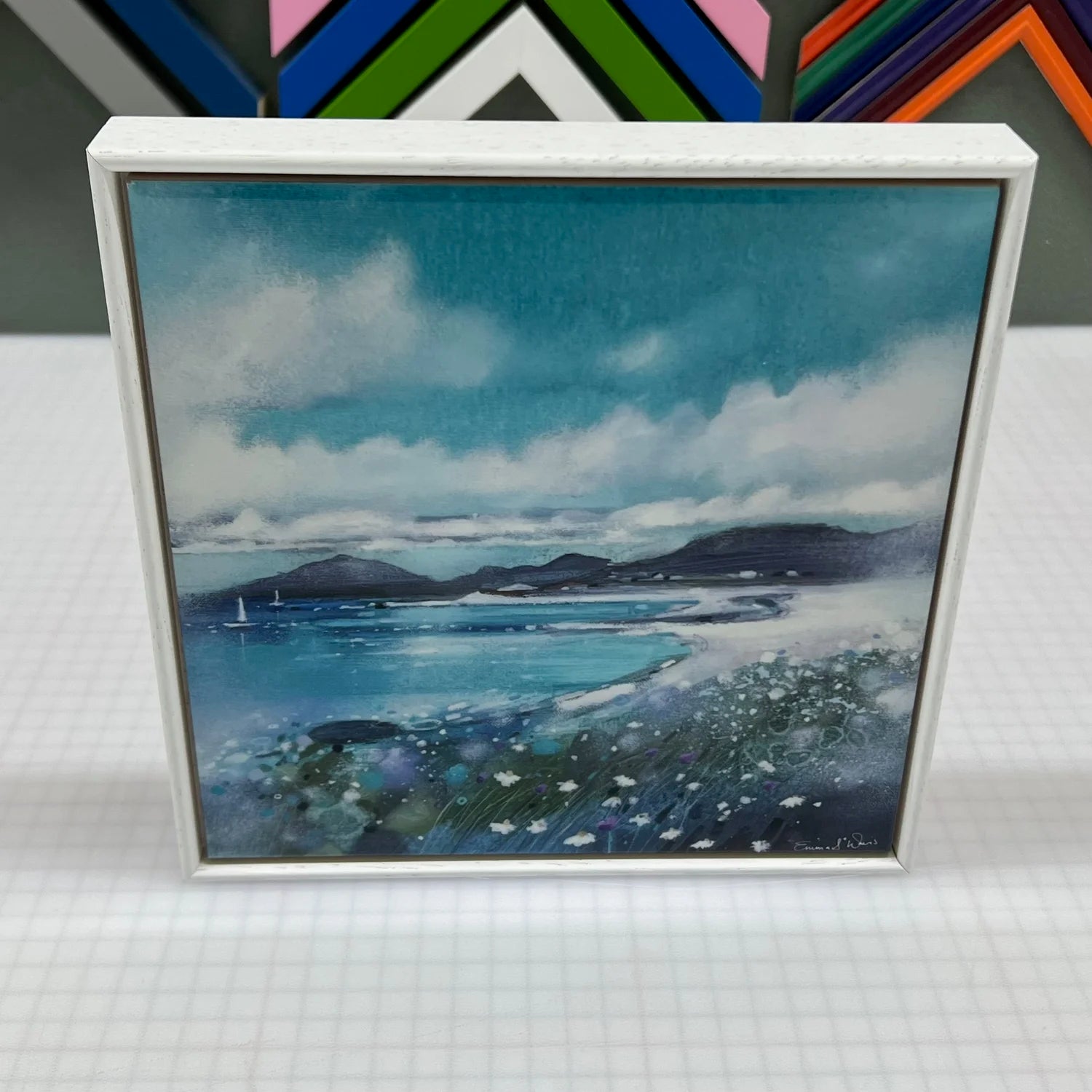 'Luskentyre, Isle of Harris' Framed Tile