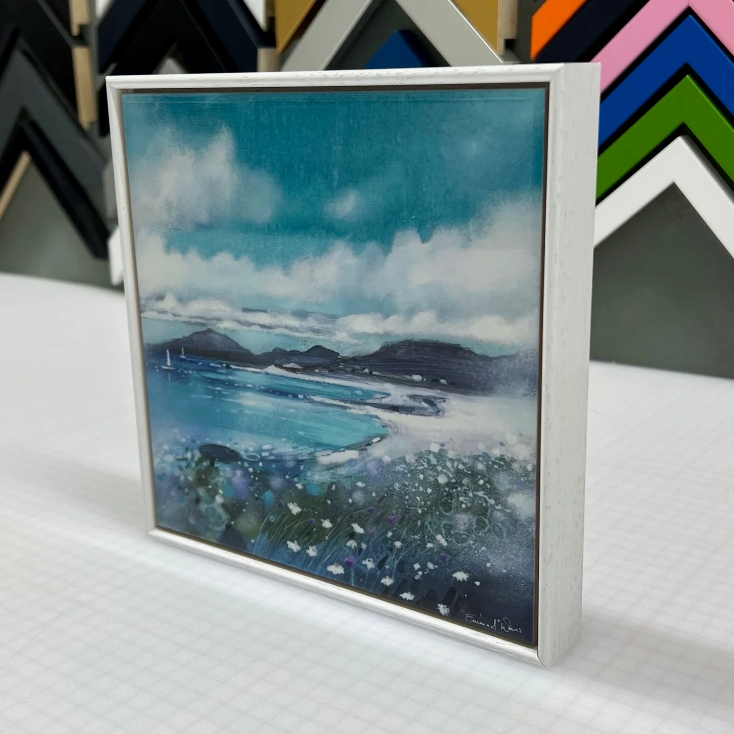 'Luskentyre, Isle of Harris' Framed Tile
