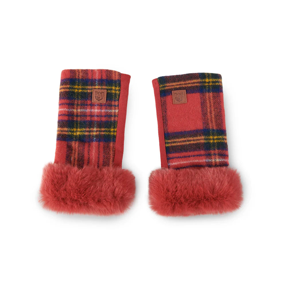 Mittens in Lambswool Tartan