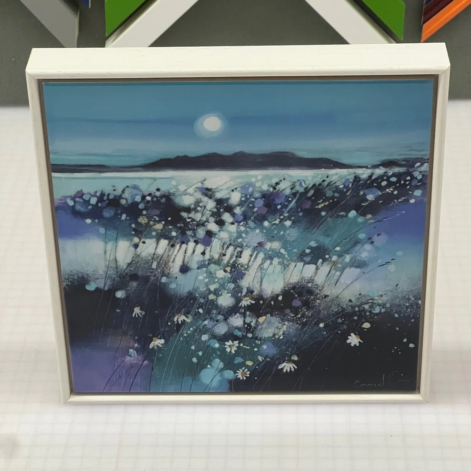 'Moonlight & Arran' Framed Ceramic Tile