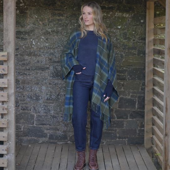 Serape in Scottish Borderland Tartan