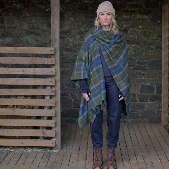 Serape in Scottish Borderland Tartan