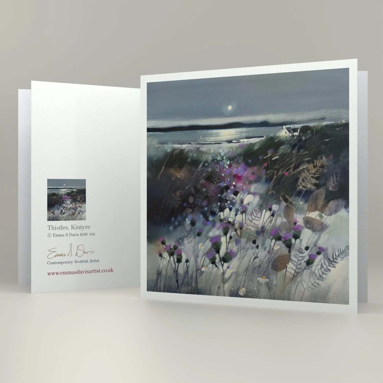 Greeting Card 'Thistles, Kintyre'