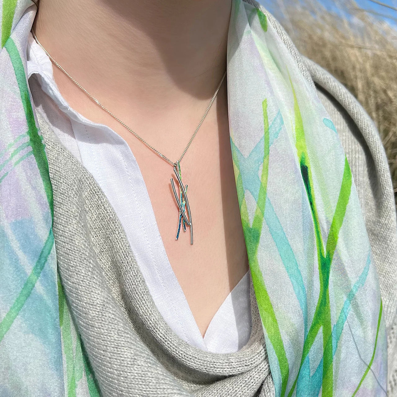 Wild Grasses Long Necklace