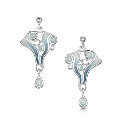 Arctic Stream Drop Earrings - Scottish Jewelry