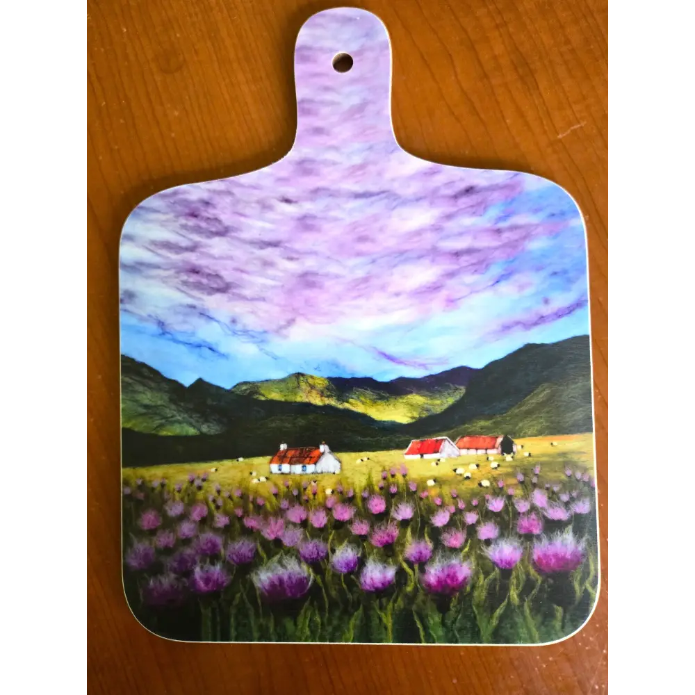 Athnamulloch Thistles Mini Cutting Board - Scottish Home