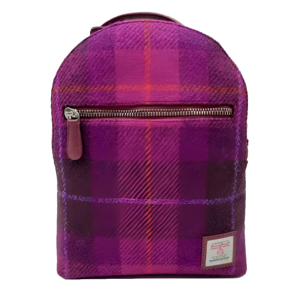 Backpack in Harris Tweed - Purple