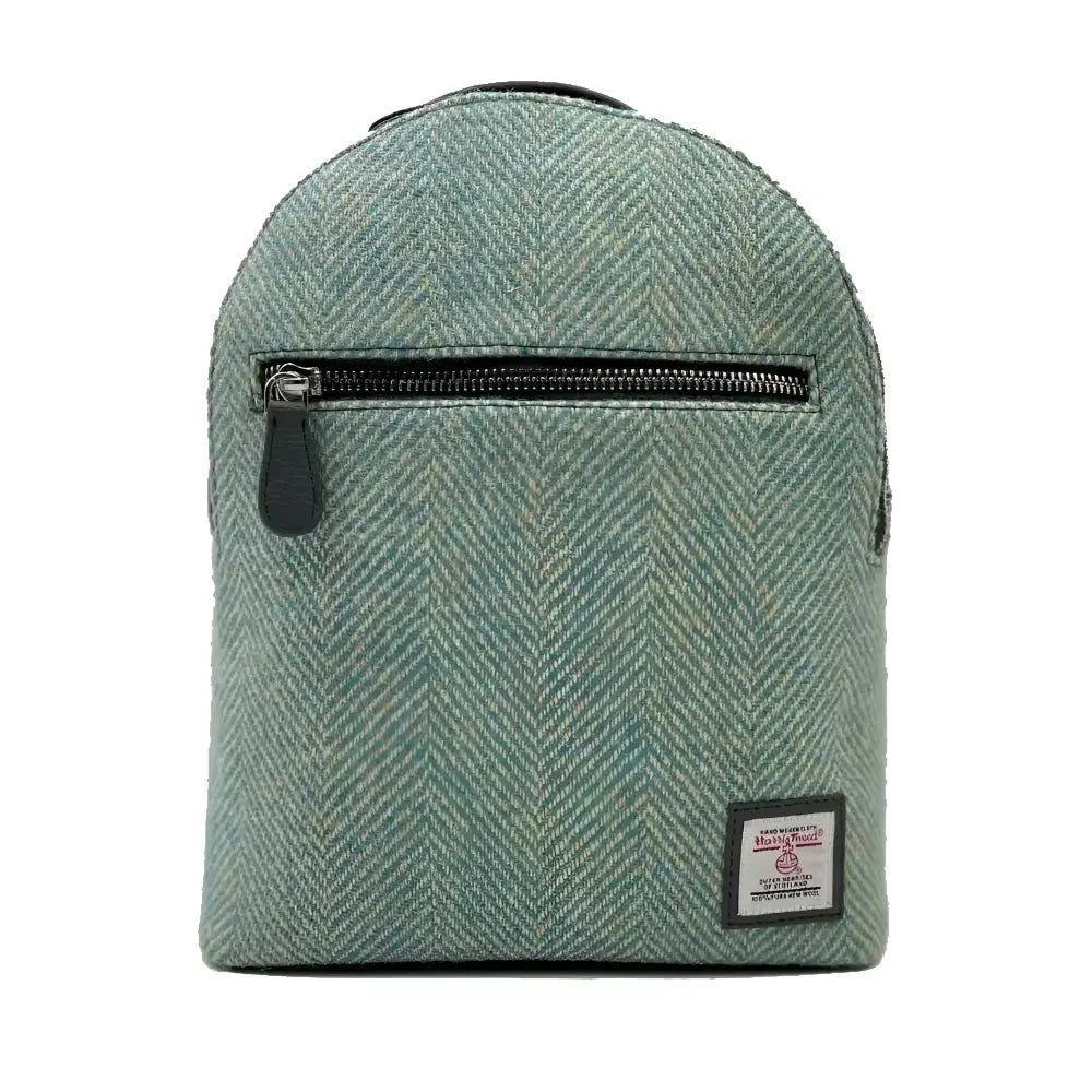 Backpack in Harris Tweed - Turquoise