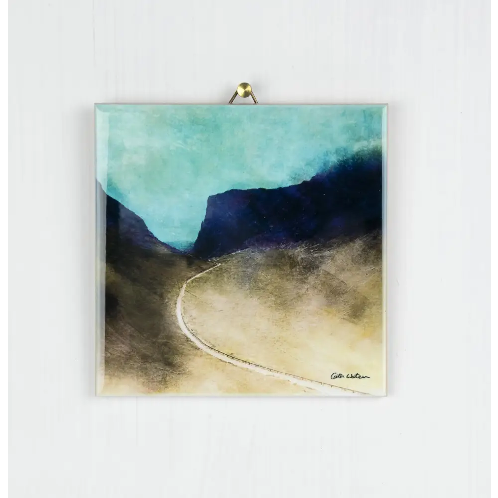 The Bealach Na Ba from Applecross Ceramic Tile - Scottish Home