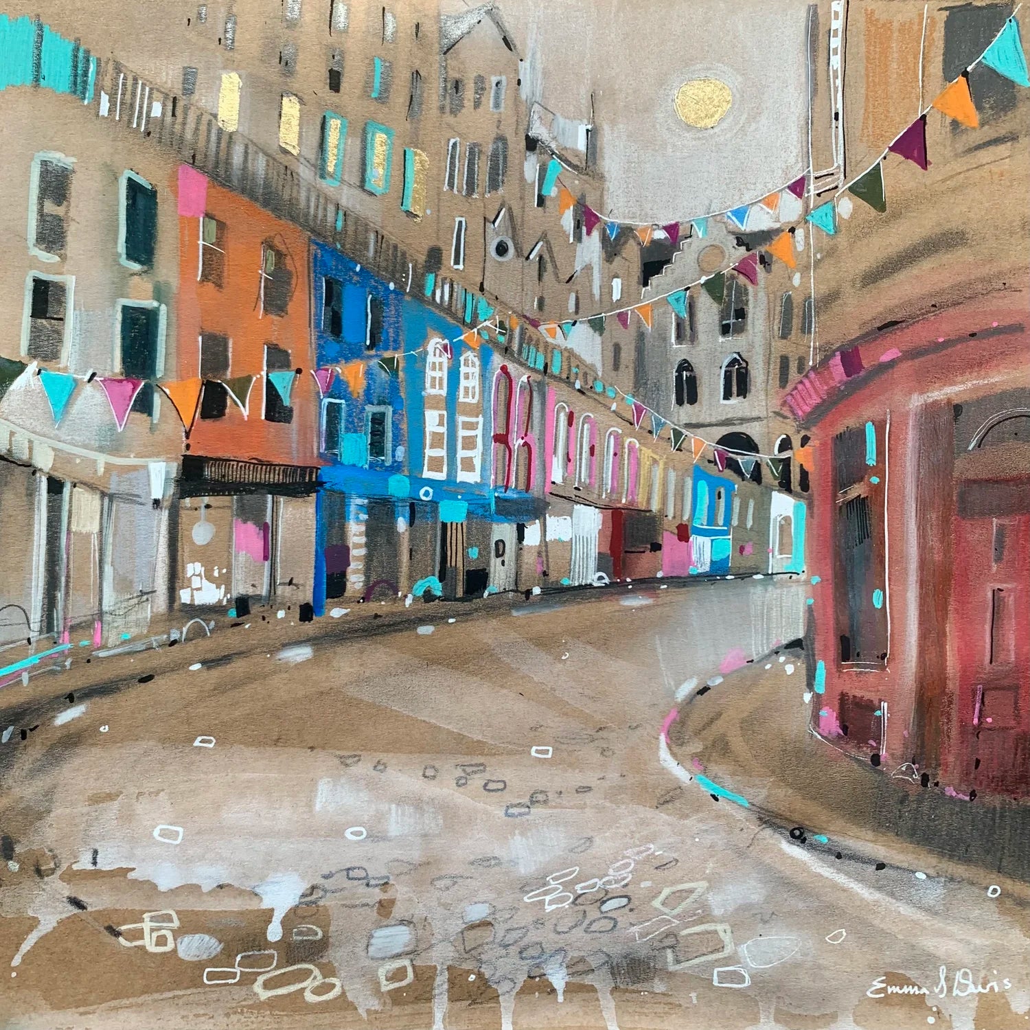 Greeting Card 'Bunting, Victoria St, Edinburgh'