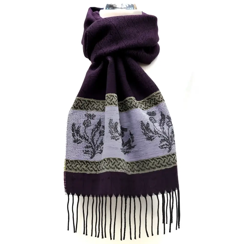 Celtic Alba Thistle Scarf - Cosy Essentials