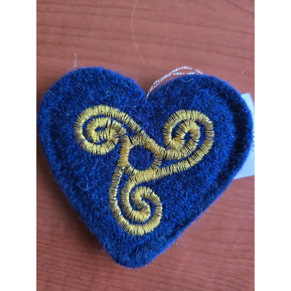 Celtic Heart Decorations - Blue - ornaments