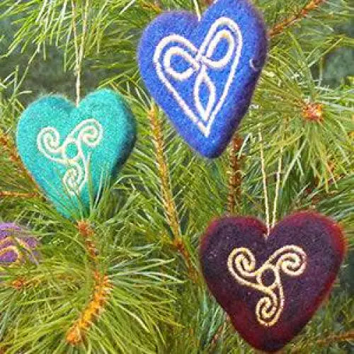 Celtic Heart Decorations - ornaments