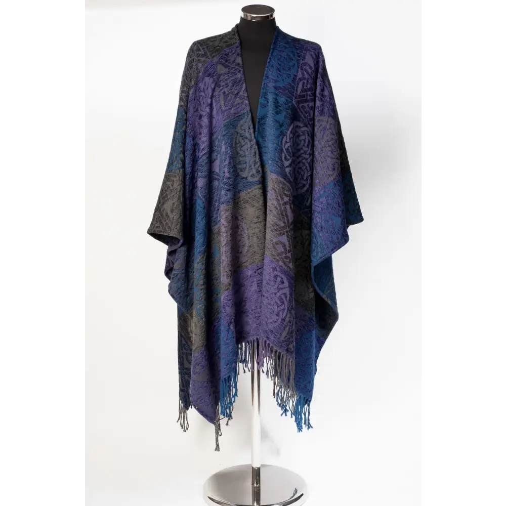 Celtic Knot Ruanas - Pewter - Cosy Essentials