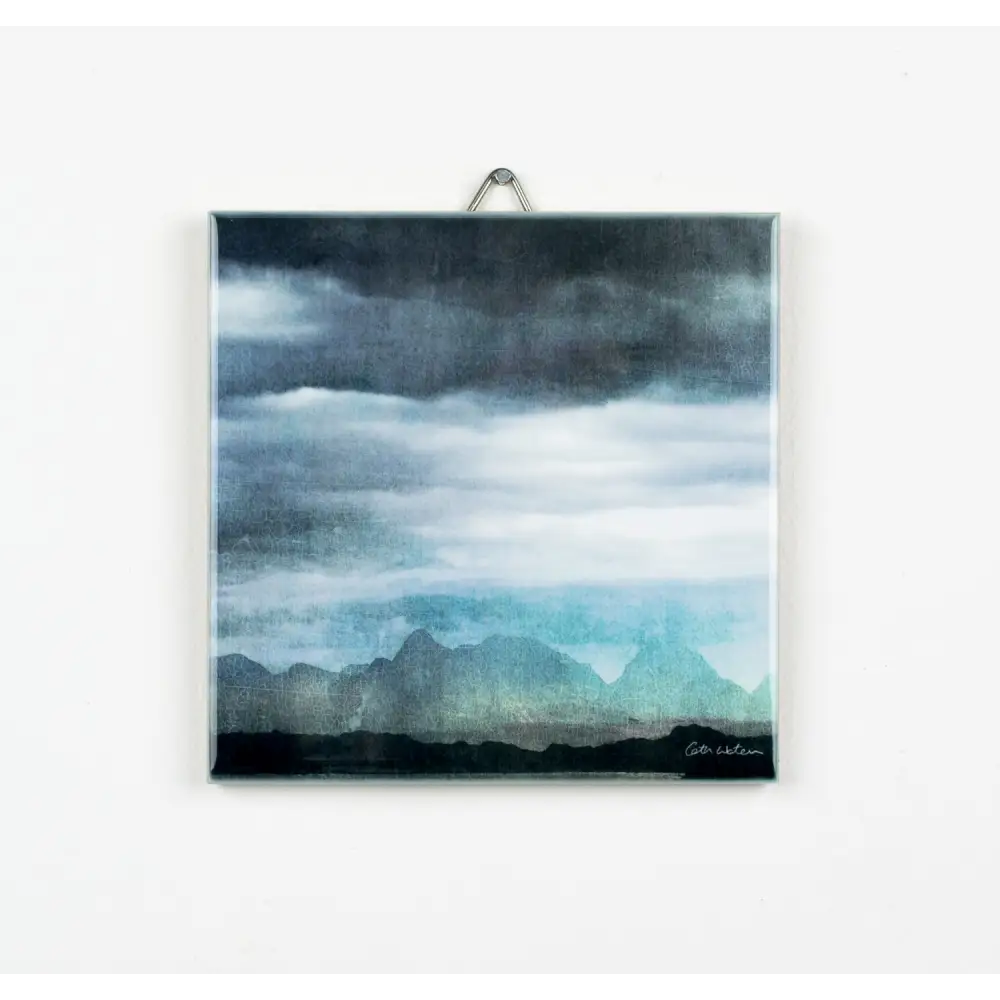 The Cuillins Isle of Skye Ceramic Tile - Scottish Home