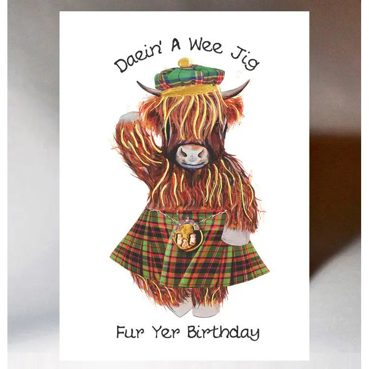 Daein A Wee Jig Birthday Card - Greeting & Note Cards