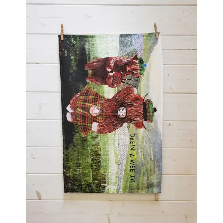 Daein a Wee Jig Kitchen Towel - Scottish Home