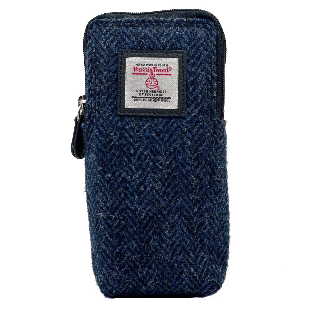 Double Glasses Sleeve in Harris Tweed