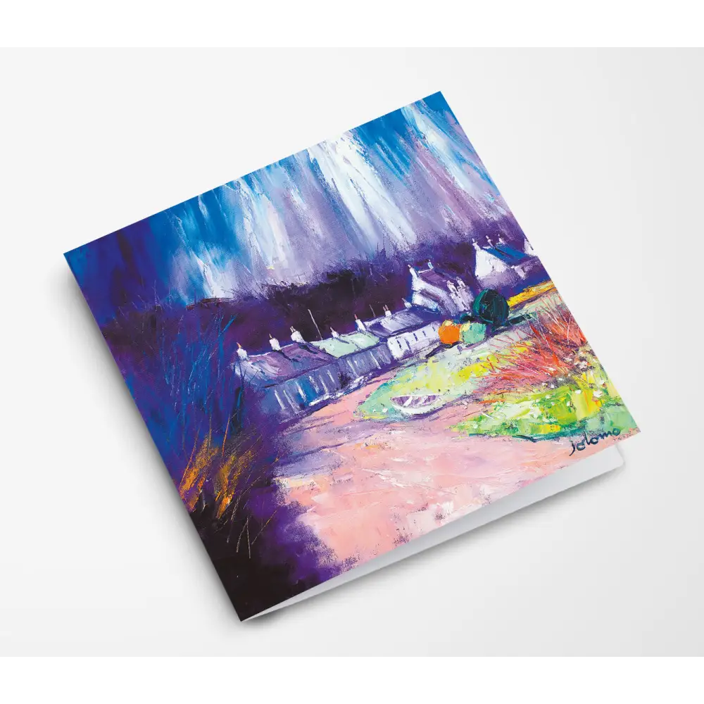 Early Morning Rain Craighouse Isle of Jura Card - Scottish Art