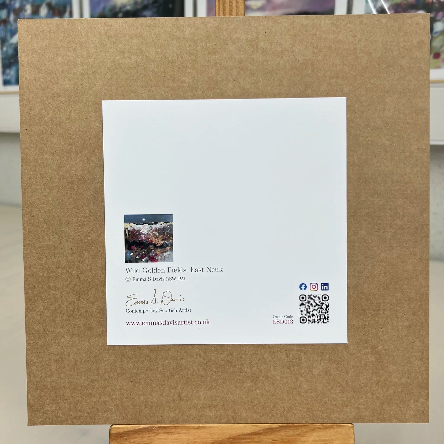 Greeting Card 'Wild Golden Fields, East Neuk'