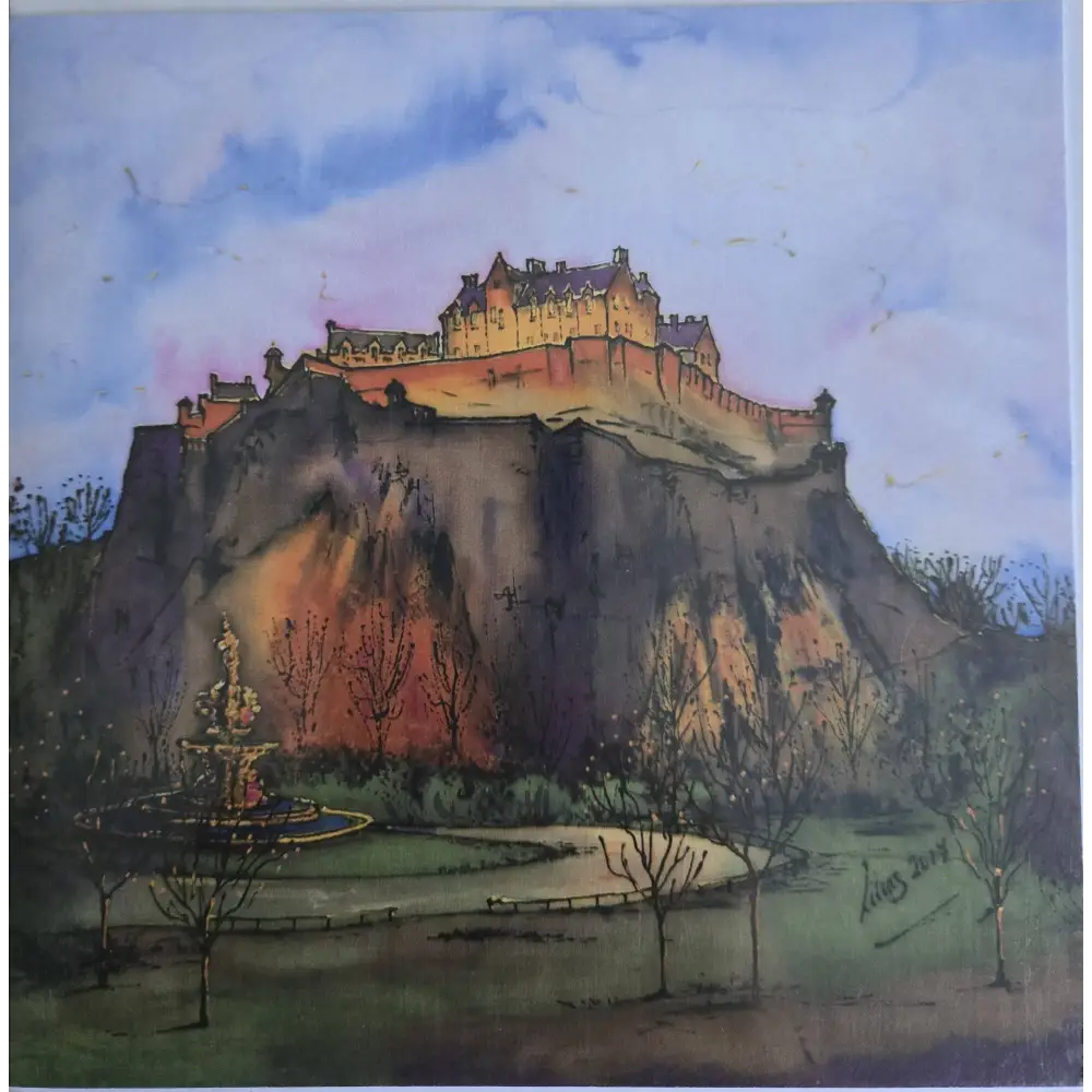 Edinburgh Castle Card - Scottish Art