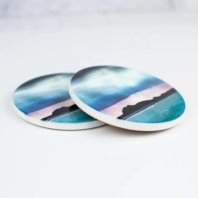 Edinburgh Skyline Ceramic Coaster - coasters