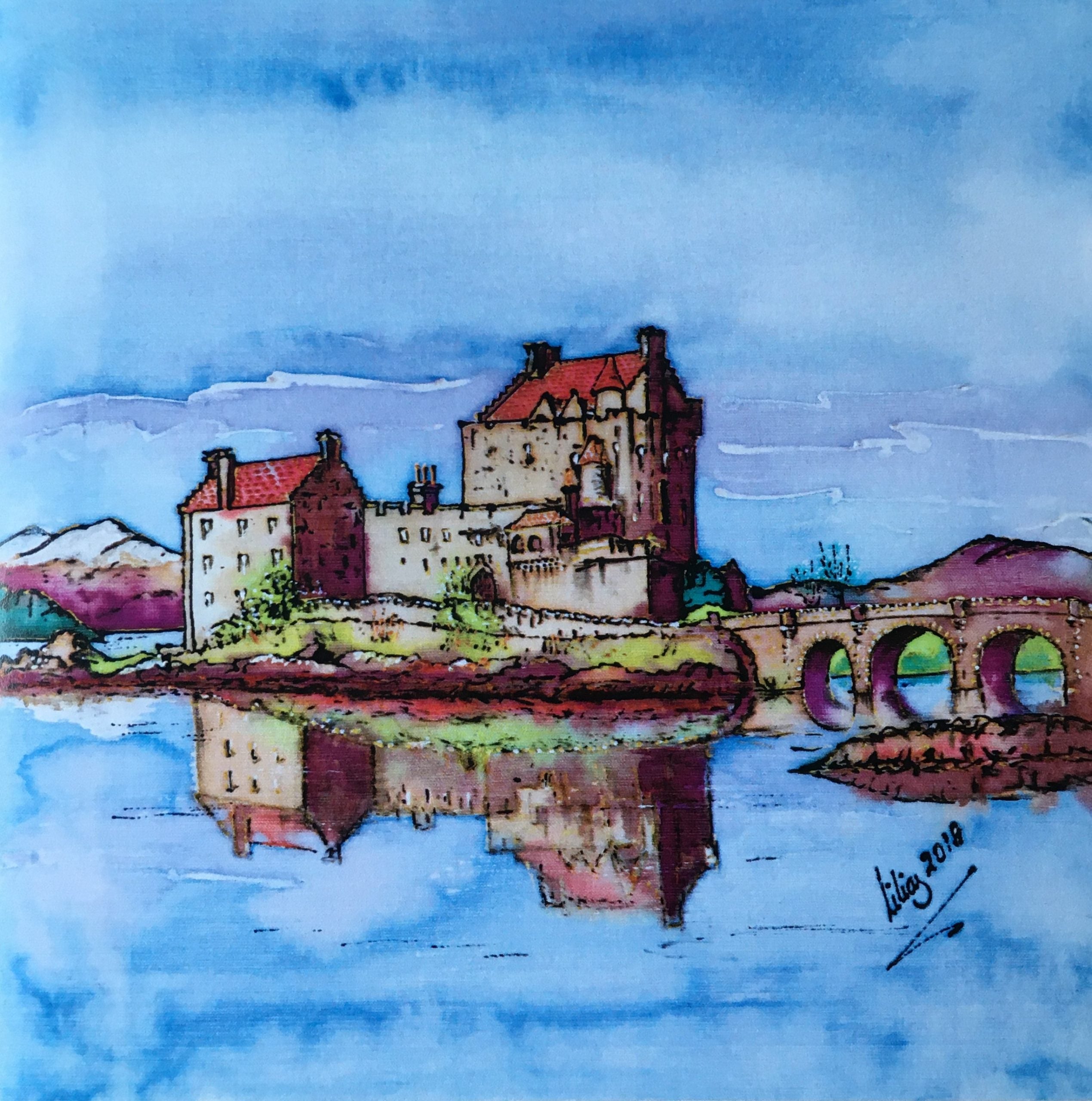 Eilean Donan Castle, Dornie, Kyle of Lochalsh Card | Silk by Lillias | Scottish Creations