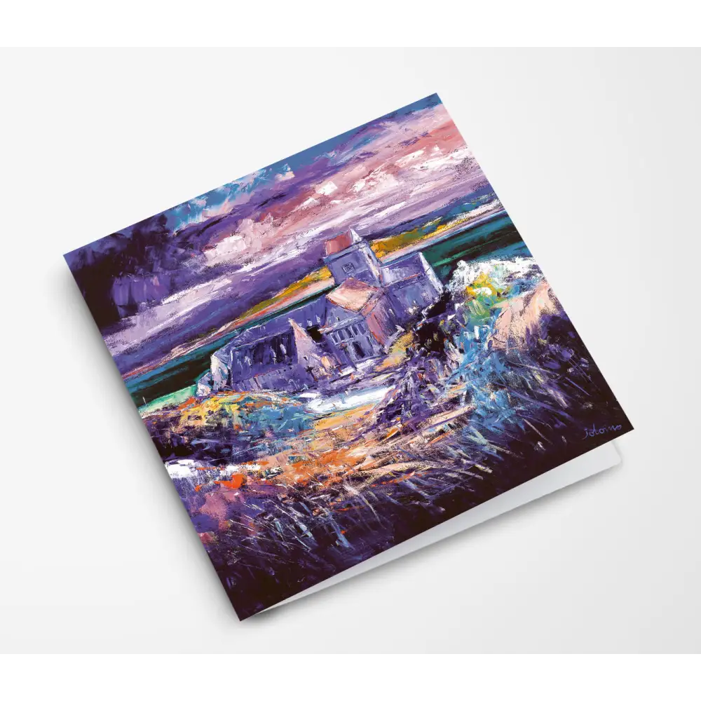 Evening Gloaming The Abbey Iona Card - Scottish Art