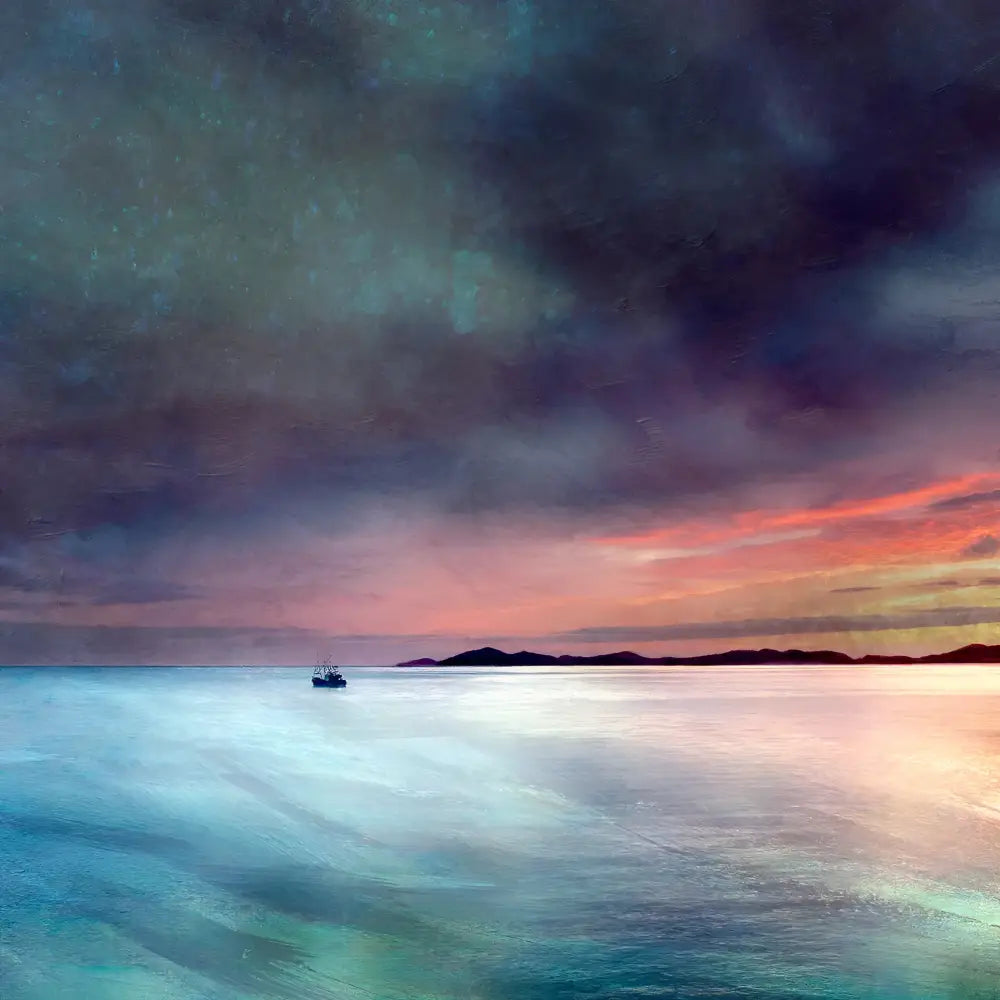 Fishing The Little Minch Print - Scottish Home