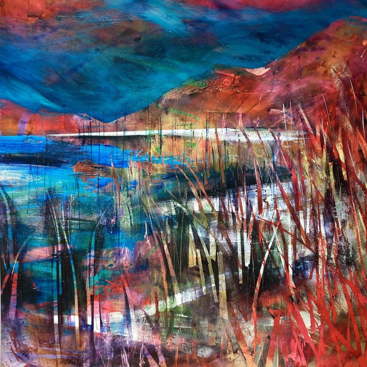 Flaming Reeds Giclee Print | Fiona Matheson | Scottish Creations