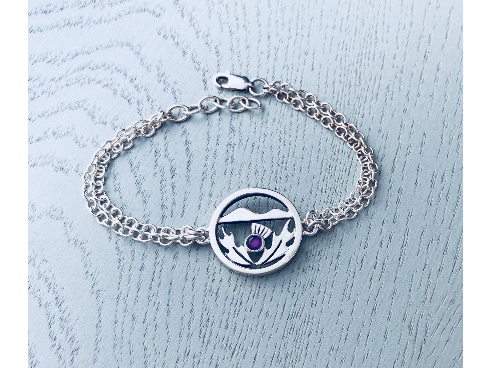 Flower of Scotland Double Chain Bracelet | Celina Rupp | Scottish Creations