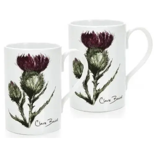 Flower of Scotland Porcelain Mug - Set 2 - Poreclain