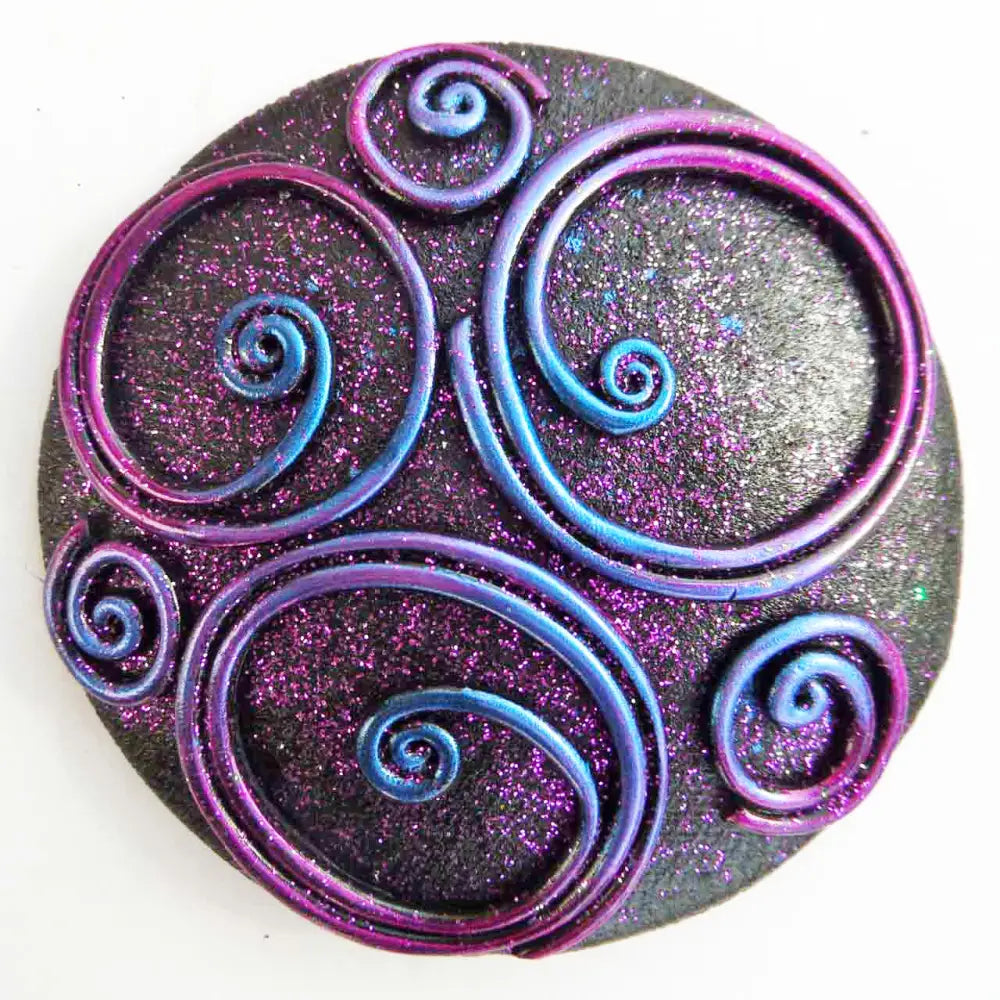 Fossil Wrap Pins - Purple - Scottish Jewelry